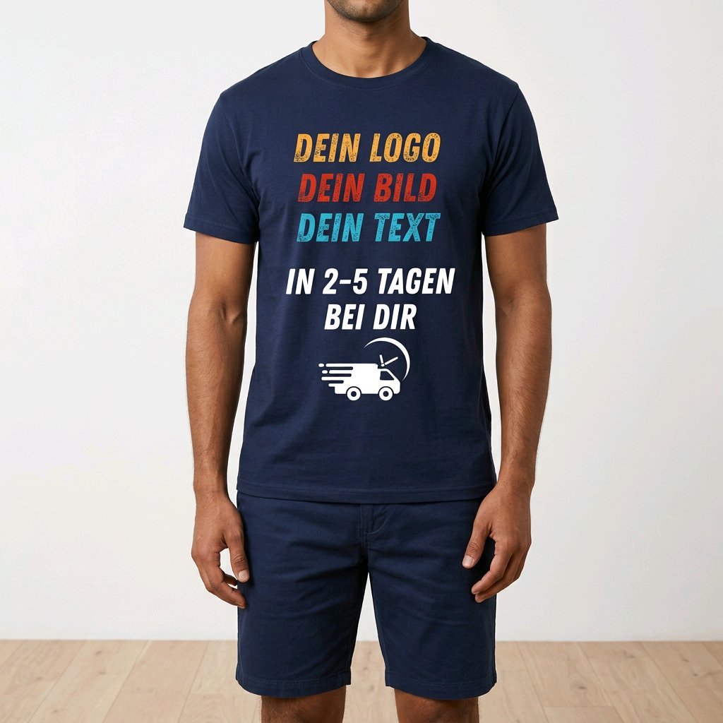 Unisex T-Shirt personalisierbar mit Logo Werbeartikel Arbeitskleidung Wappen_04A - Herz Jesu