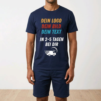 Unisex T-Shirt personalisierbar mit Logo Werbeartikel Arbeitskleidung Wappen_04A - Herz Jesu