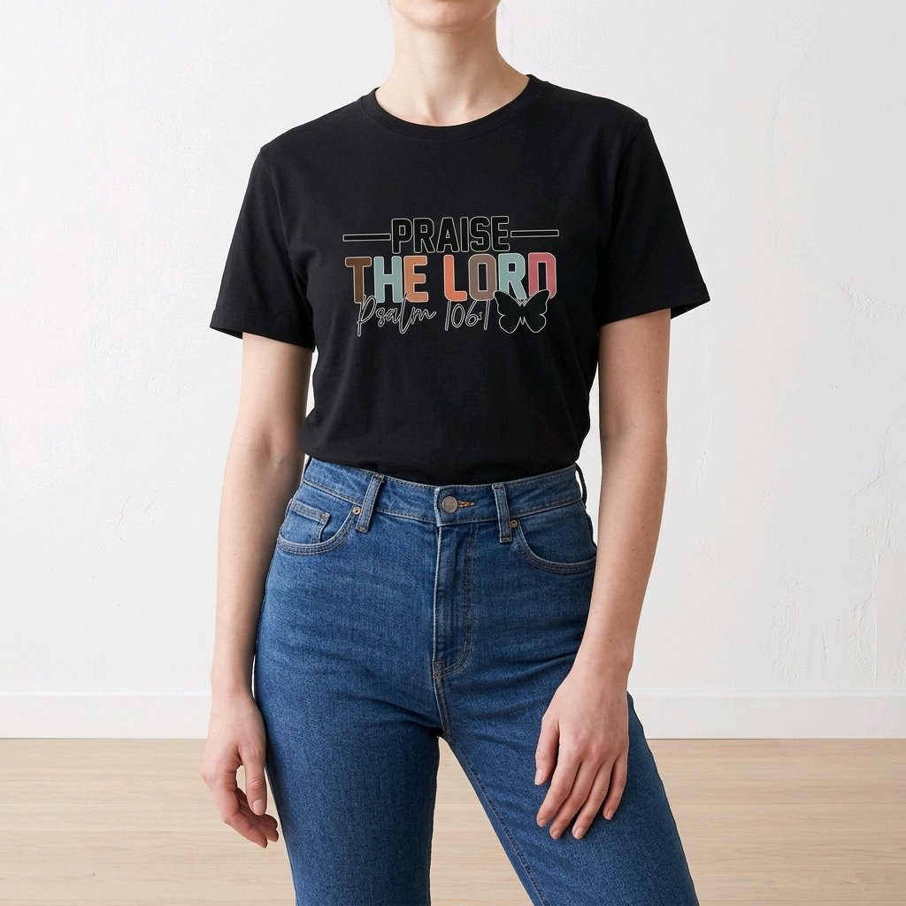 Unisex T-Shirt Praise the Lord Gott Jesus_0018A - Herz Jesu