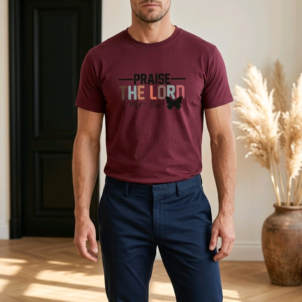 Unisex T-Shirt Praise the Lord Gott Jesus_0018A - Herz Jesu