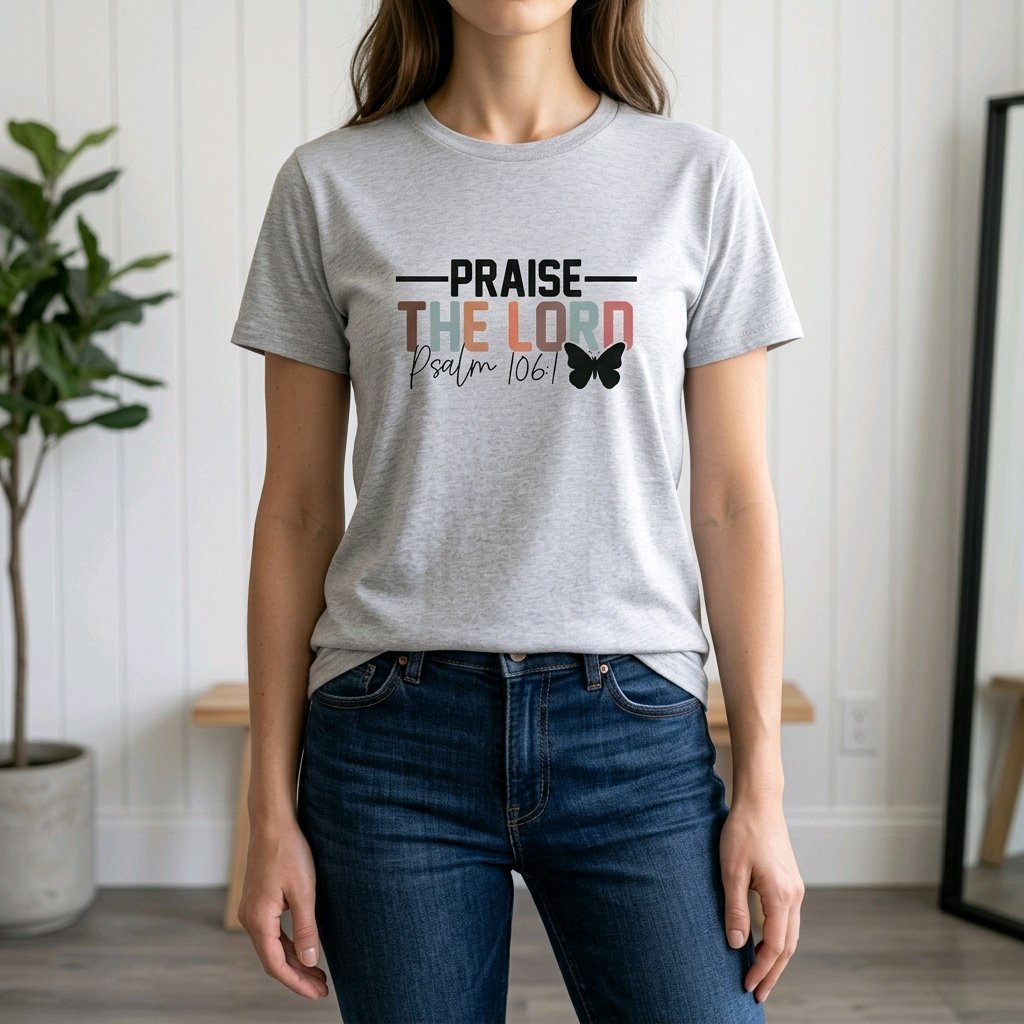 Unisex T-Shirt Praise the Lord Gott Jesus_0018A - Herz Jesu