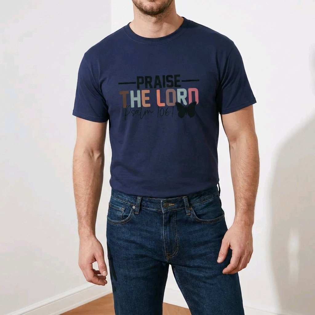 Unisex T-Shirt Praise the Lord Gott Jesus_0018A - Herz Jesu