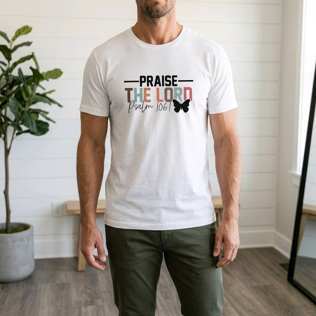 Unisex T-Shirt Praise the Lord Gott Jesus_0018A - Herz Jesu