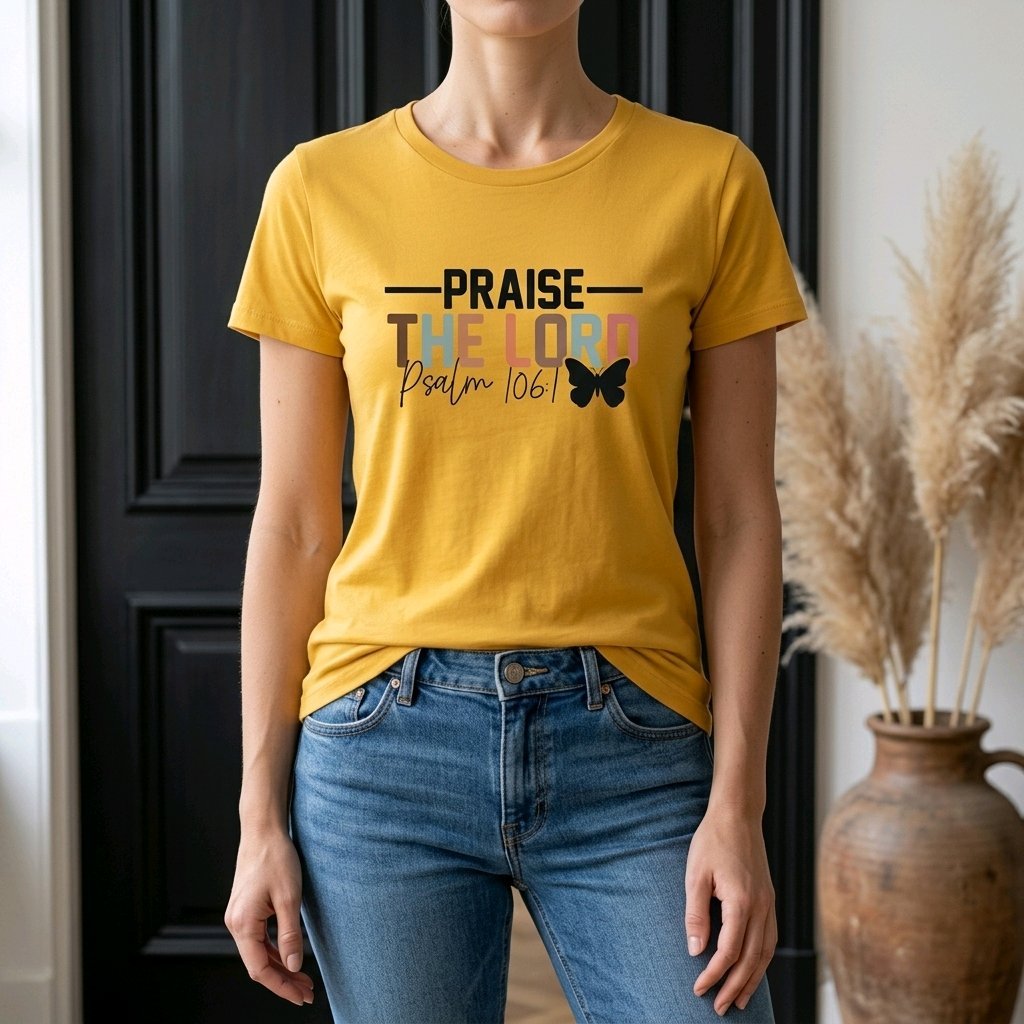 Unisex T-Shirt Praise the Lord Gott Jesus_0018A - Herz Jesu