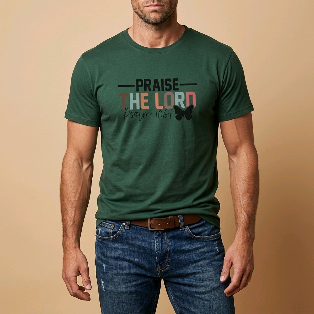 Unisex T-Shirt Praise the Lord Gott Jesus_0018A - Herz Jesu