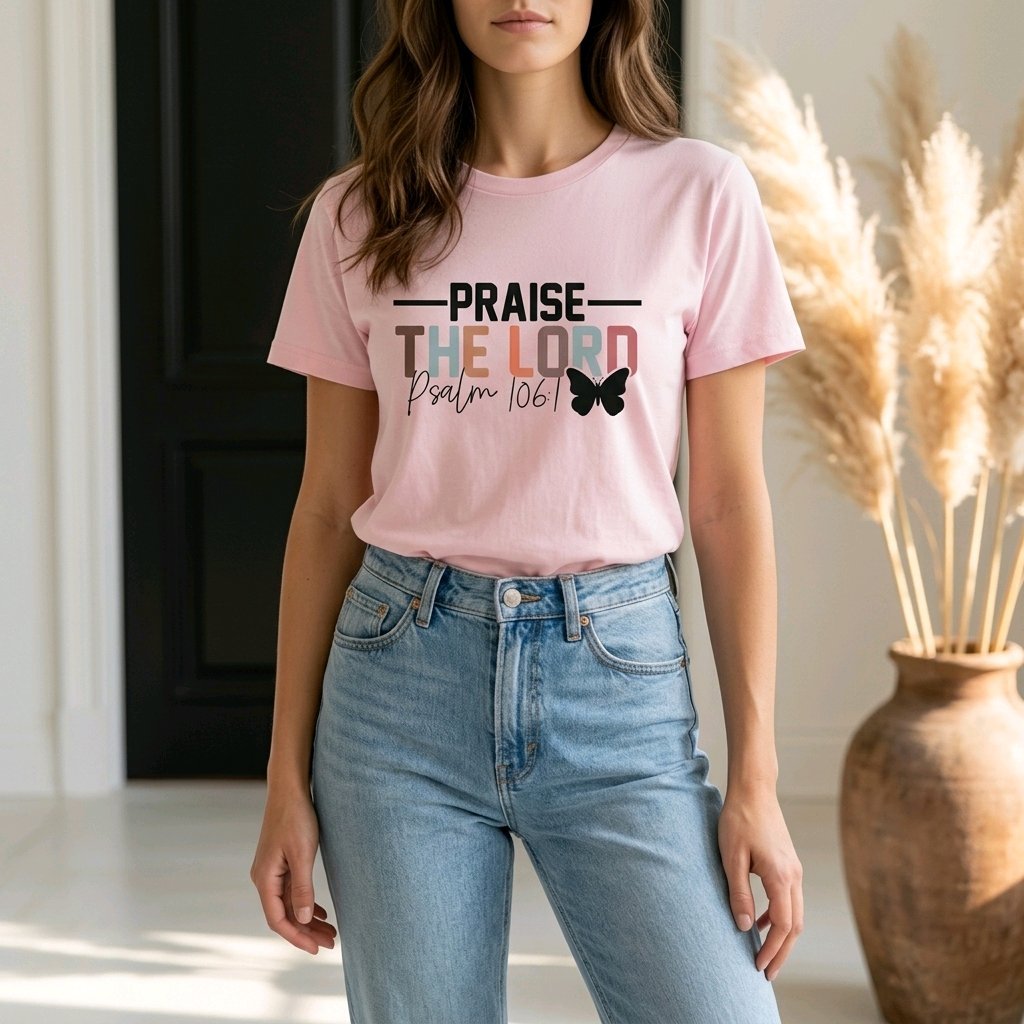 Unisex T-Shirt Praise the Lord Gott Jesus_0018A - Herz Jesu