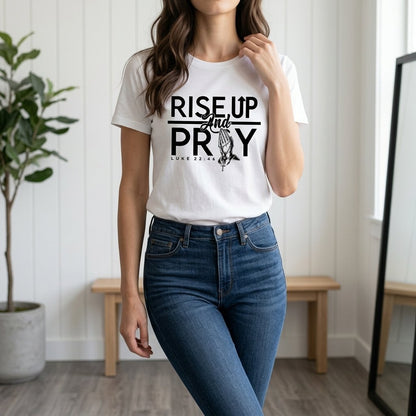 Unisex T-Shirt Rise up Pray Jesus Gott_0007A - Herz Jesu
