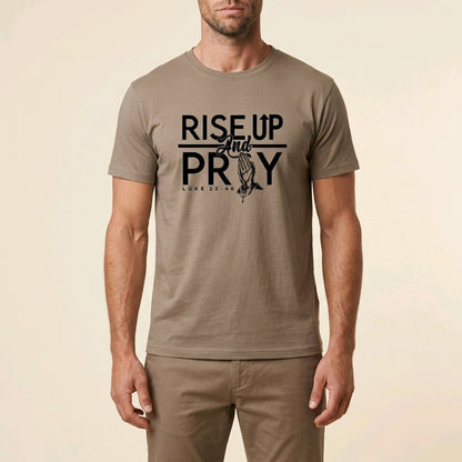 Unisex T-Shirt Rise up Pray Jesus Gott_0007A - Herz Jesu