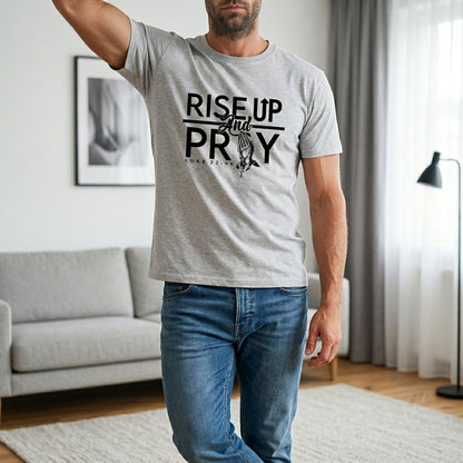 Unisex T-Shirt Rise up Pray Jesus Gott_0007A - Herz Jesu